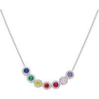 Chakra-Regenbogen-Halskette aus Silber