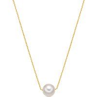 Elegante Goldkette mit Einzelperle