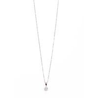 Elegante Solitär-Zirkonia-Halskette