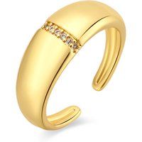 Breiter Polierter Zirkonia Bandring