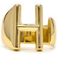 Alphabet Ring Buchstabe H Gold