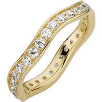 Wellenförmiger Eternity-Ring mit Zirkonia