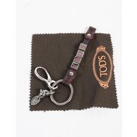 Leder-Schlüsselanhänger mit Logo-Buchstaben