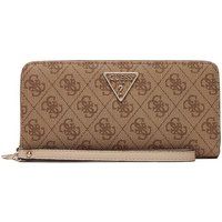 Zip-Portemonnaie mit Logo-Muster und Schlaufe