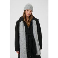 Gemütliches Rippstrick-Set aus Mütze und Schal