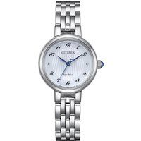 Elegante Solar-Armbanduhr aus Edelstahl