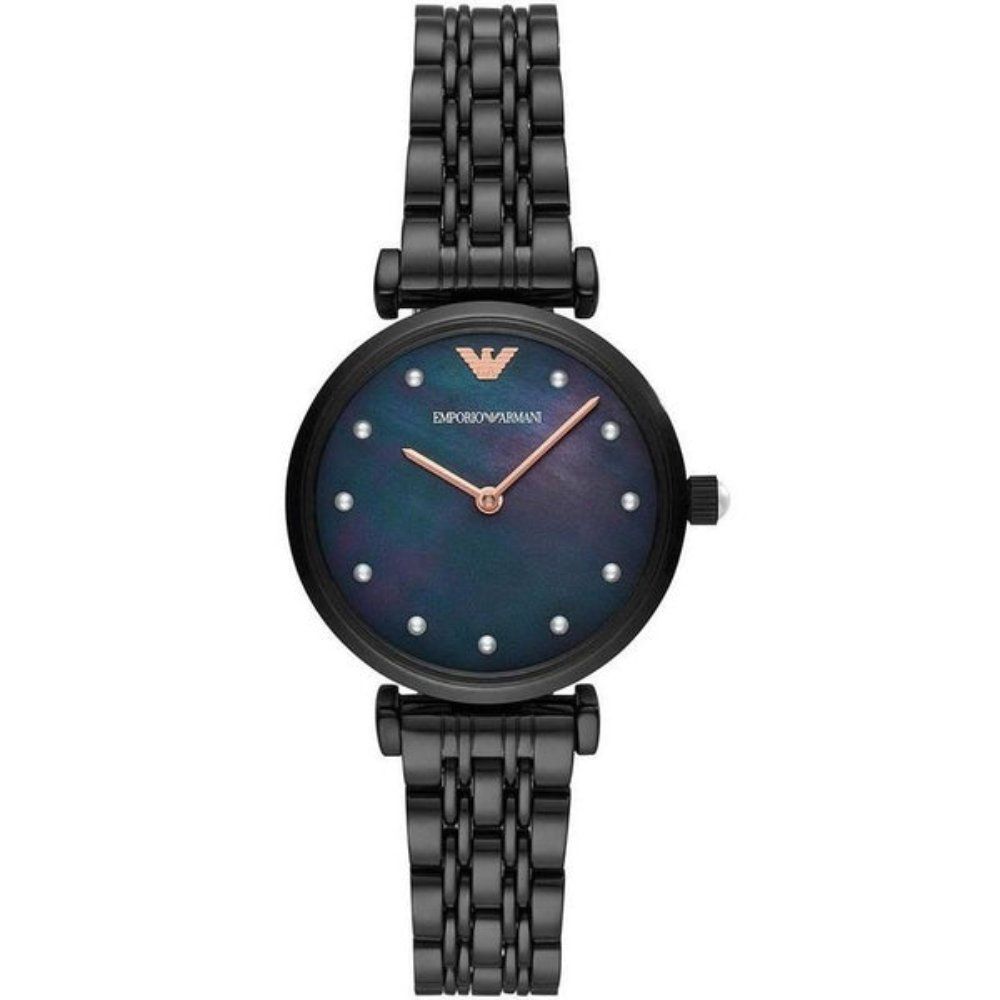 Elegante Perlmutt-Gliederarmbanduhr