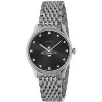 Edelstahl-Armbanduhr mit Bienen-Motiv