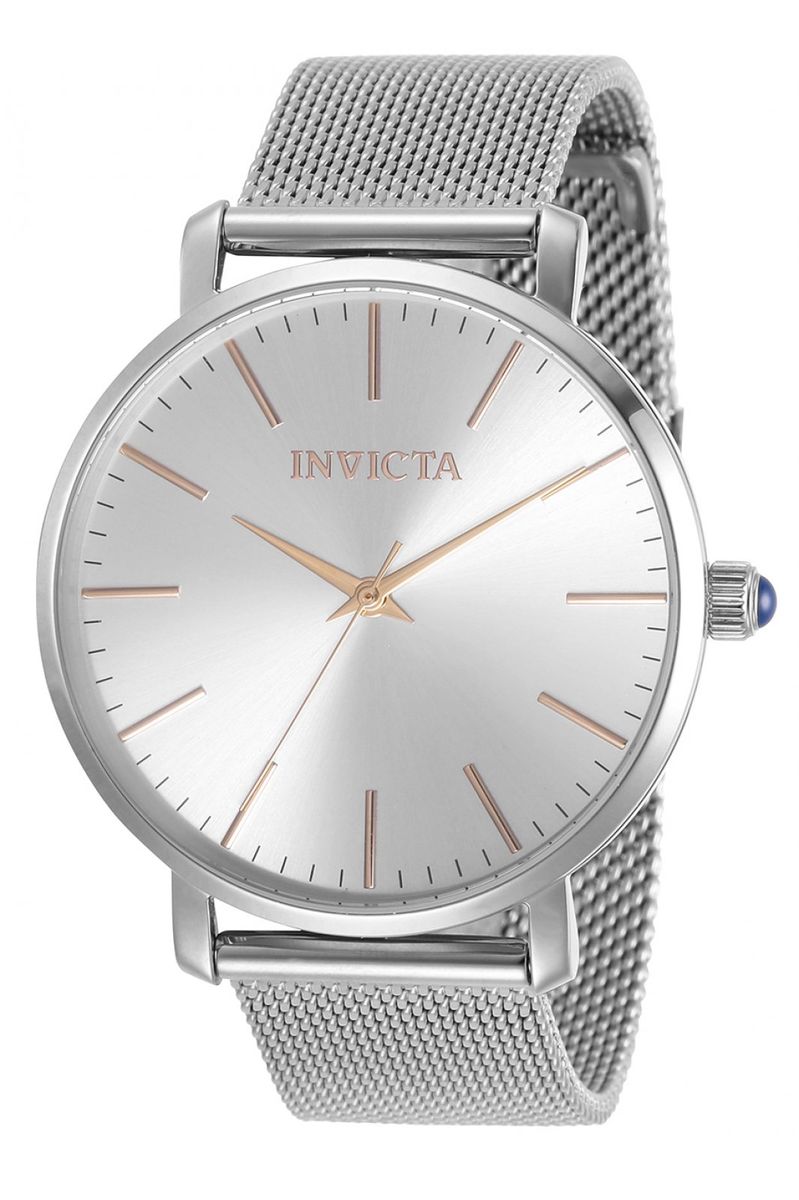 Minimalistische Milanaise-Uhr mit Sonnenschliff