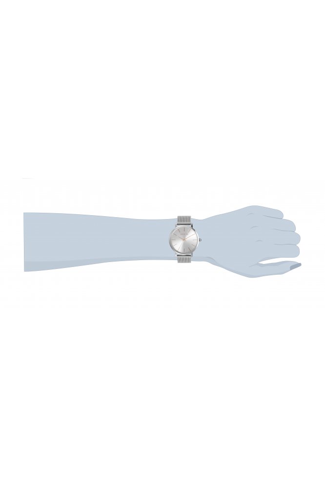 Minimalistische Milanaise-Uhr mit Sonnenschliff