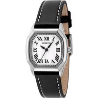 Klassische Lederuhr mit achteckigem Zifferblatt