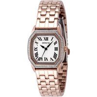 Elegante achteckige Uhr mit Kristalllünette