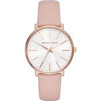 Minimalistische Armbanduhr mit Lederband