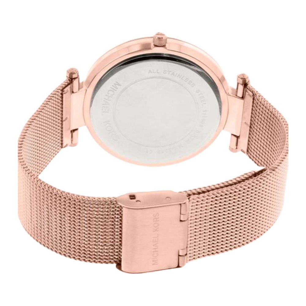 Elegante Armbanduhr mit Kristall-Lünette