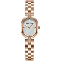 Elegante Roségold-Uhr mit Perlmutt-Zifferblatt
