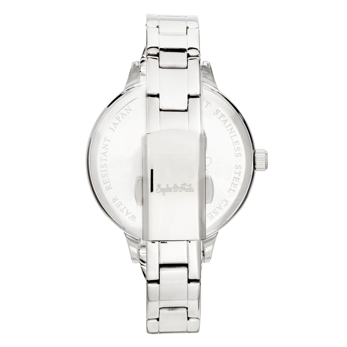 Klassische minimalistische silberne Gliederarmbanduhr