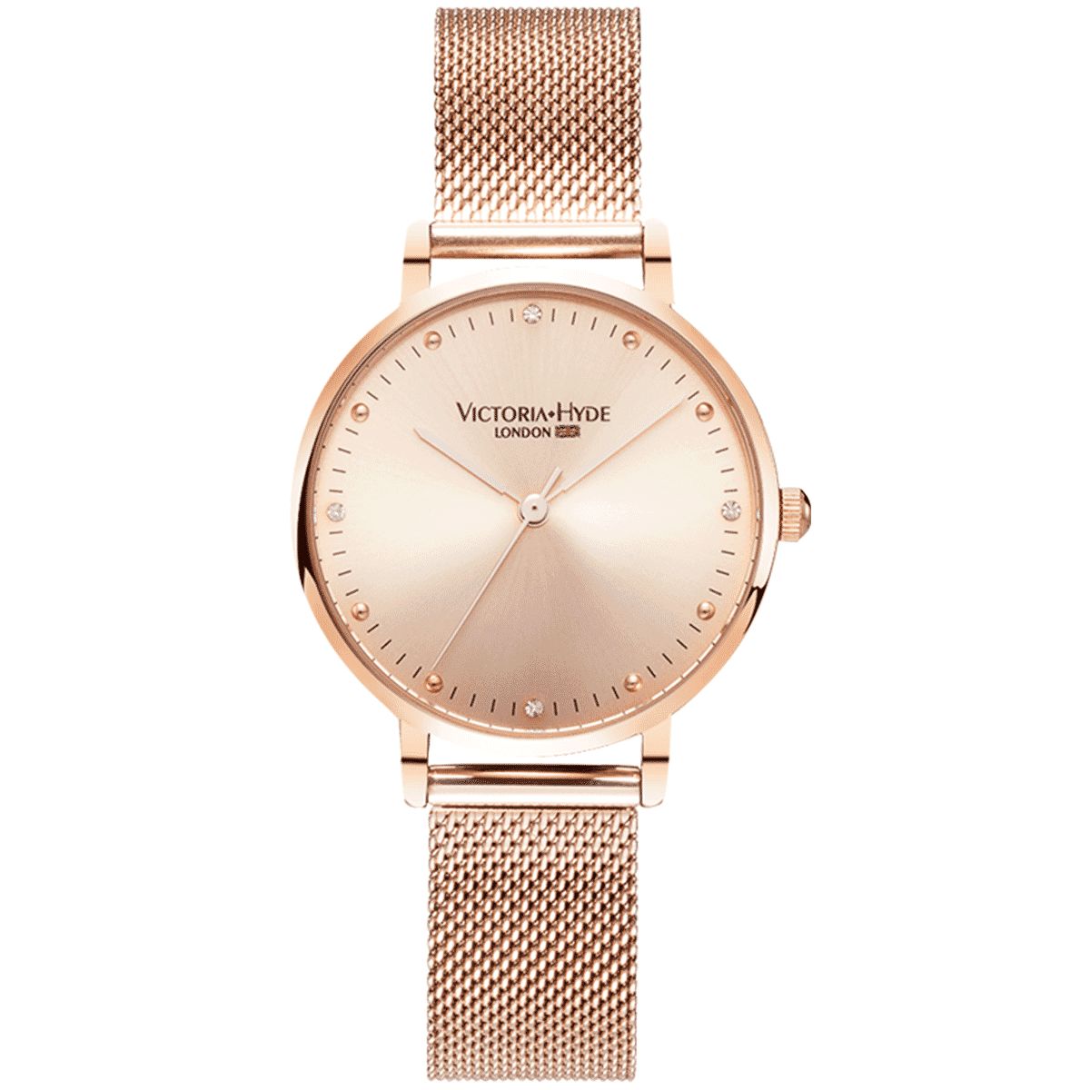 Metropolitan Mesh-Uhr mit Sonnenschliff