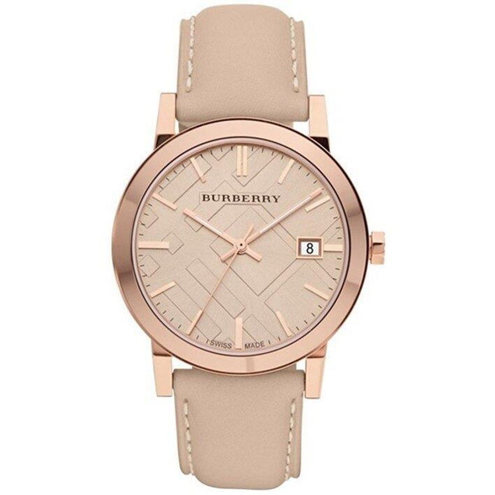 Elegante Armbanduhr mit Check-Muster