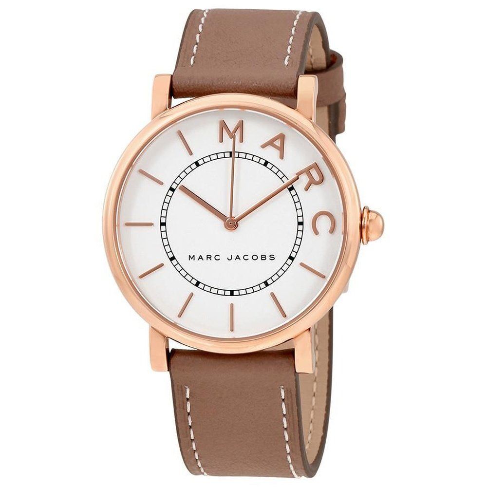 Elegante minimalistische Lederarmbanduhr
