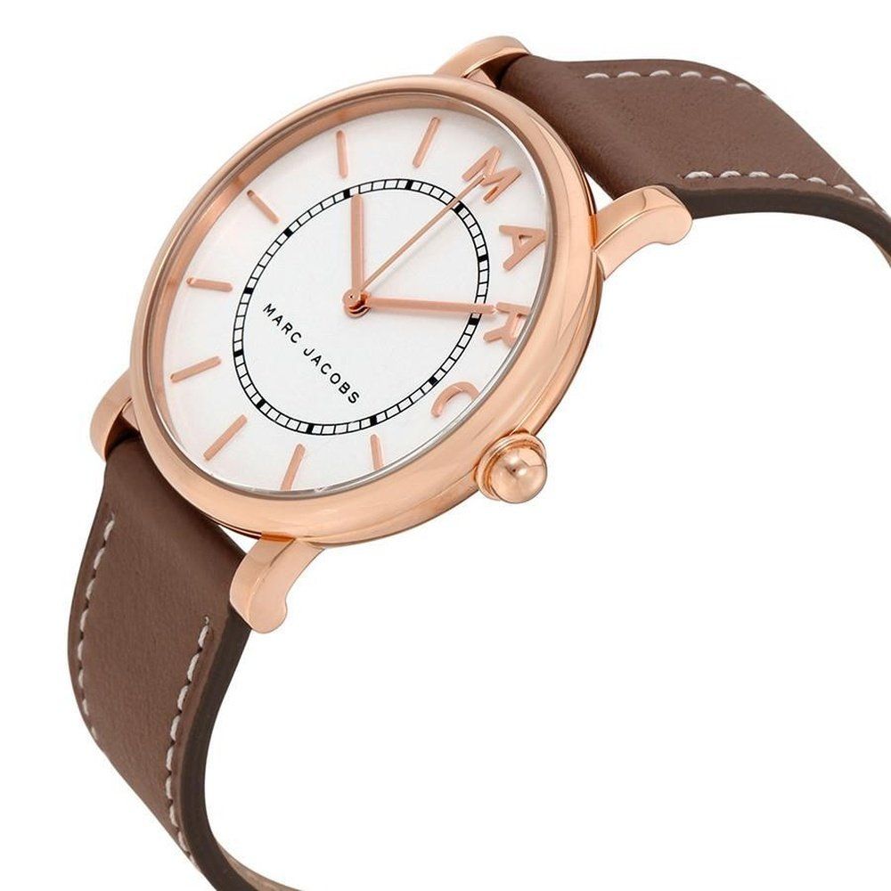 Elegante minimalistische Lederarmbanduhr