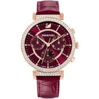Eleganter Chronograph mit Kristalllünette