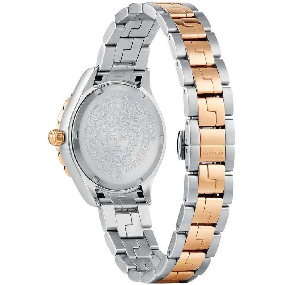 Hellenyium Zweifarbige Greca Armbanduhr