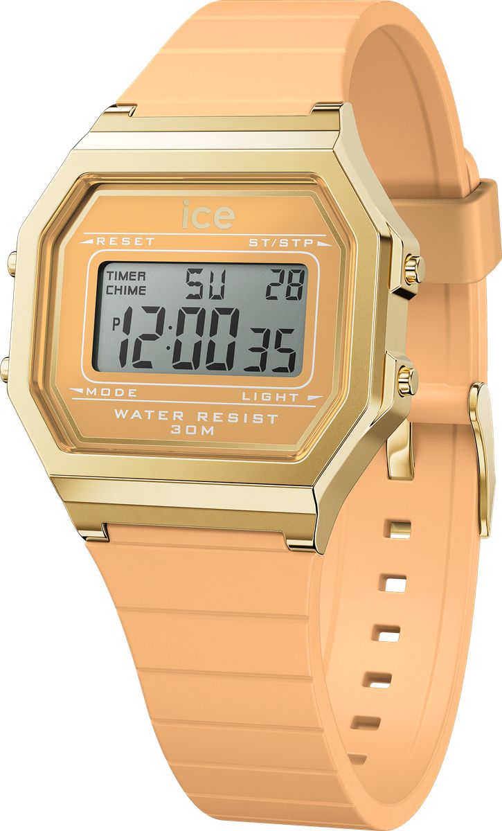 Retro-Digitaluhr mit Silikonarmband