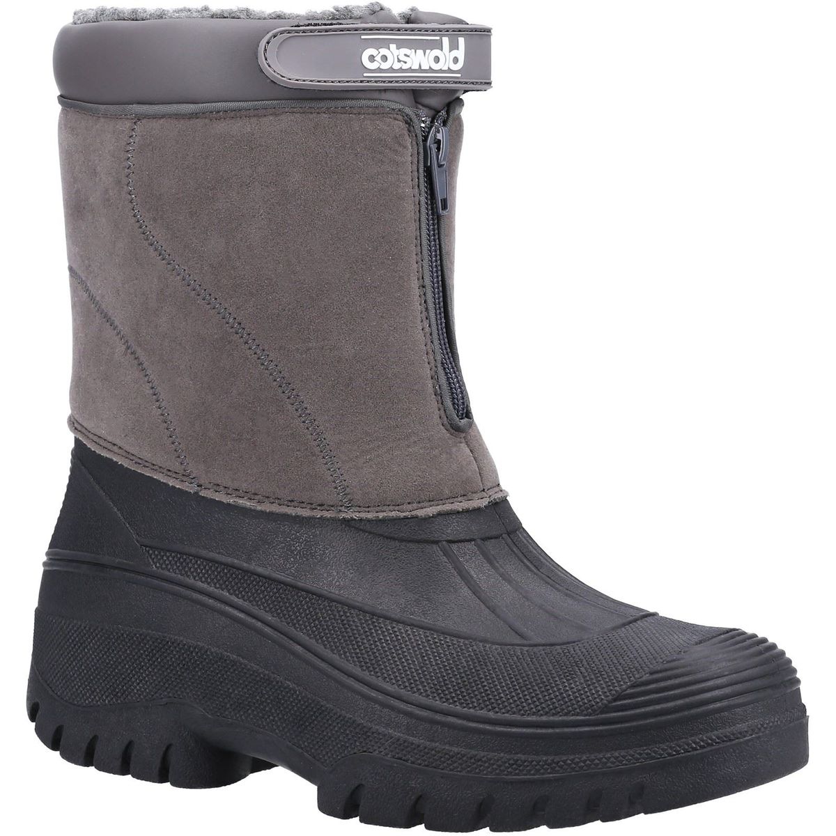 Wasserdichte Hybrid-Winterstiefel mit Frontreißverschluss