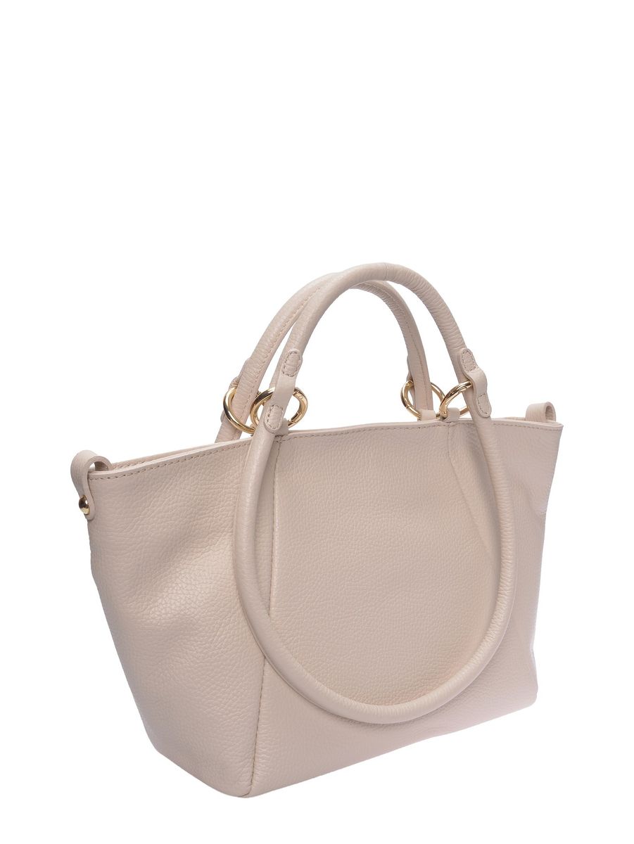 Elegante Tote Bag aus genarbtem Leder