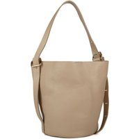 Minimalistische Leder-Beuteltasche