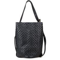 Geflochtene Leder-Beuteltasche