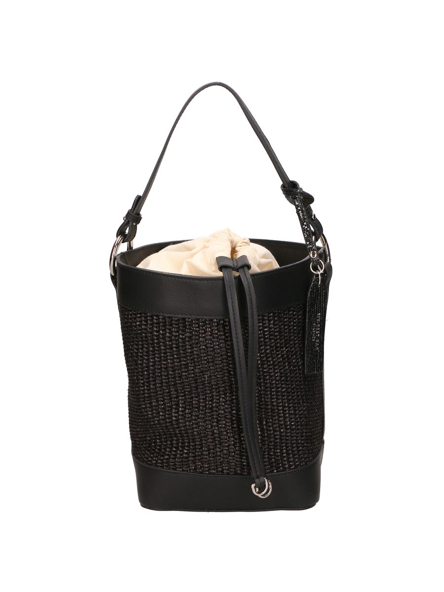 Geflochtene Beuteltasche mit Kordelzug