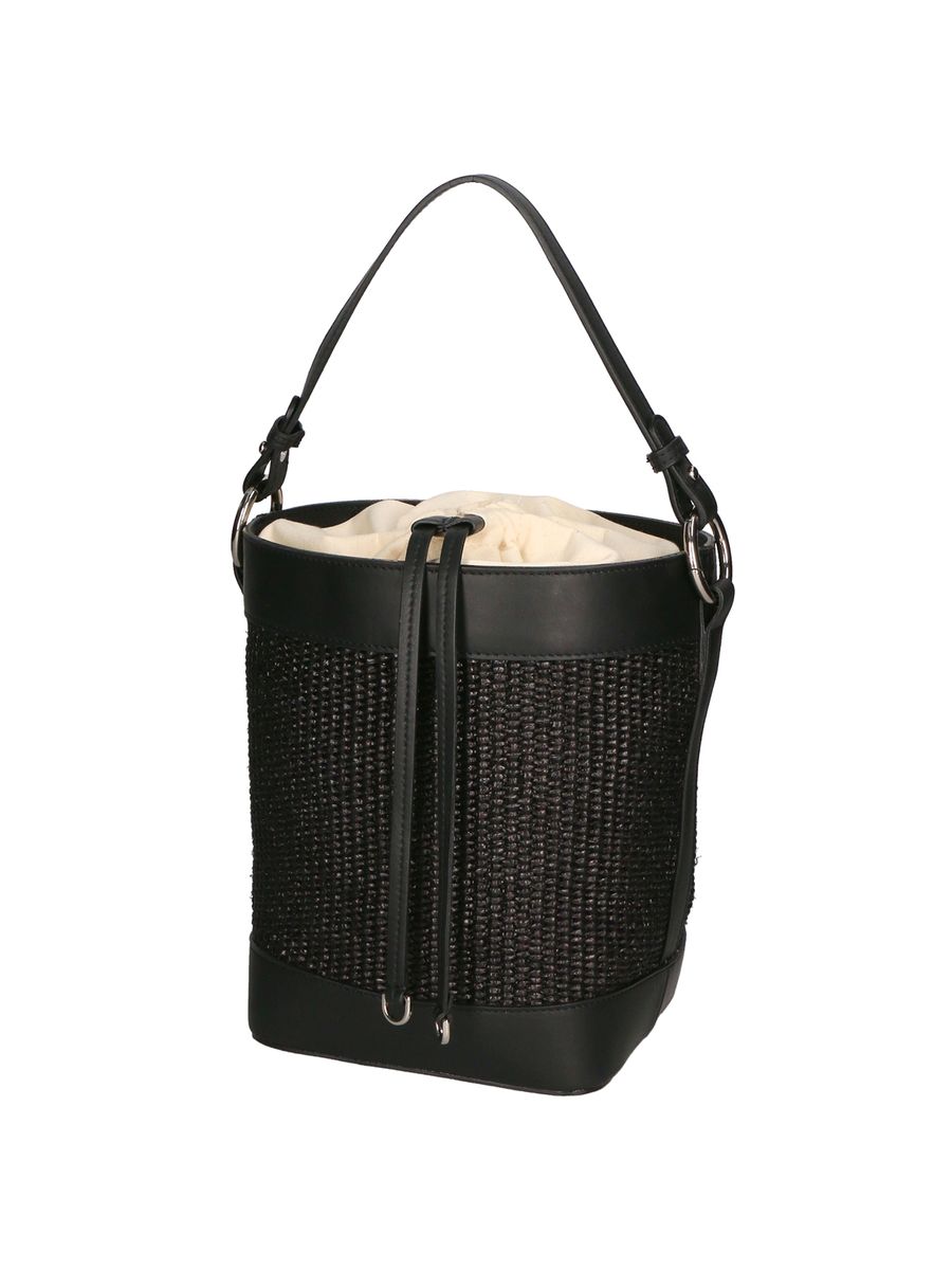 Geflochtene Beuteltasche mit Kordelzug