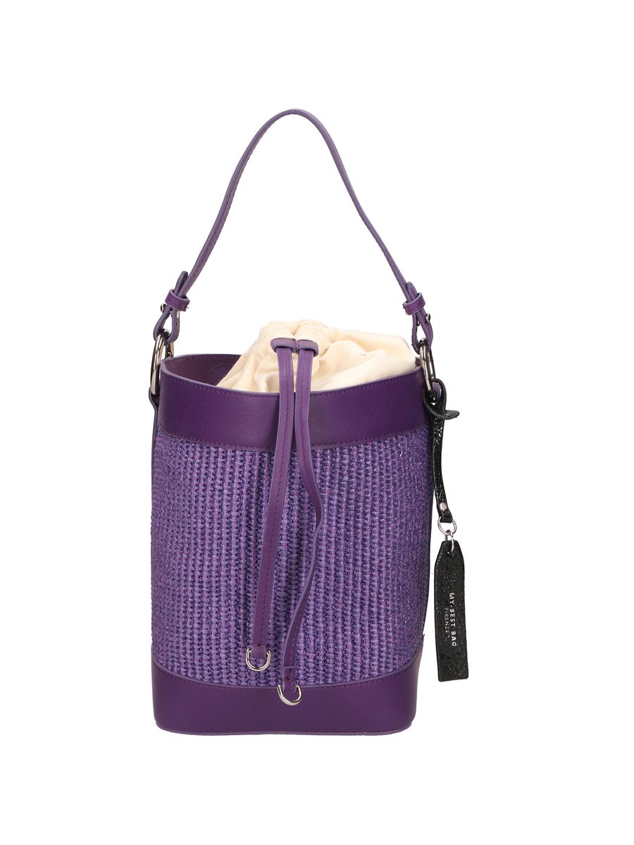 Beuteltasche mit geflochtener Struktur
