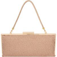 Kristallbesetzte rechteckige Box-Clutch