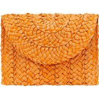 Geflochtene Stroh-Briefumschlag-Clutch