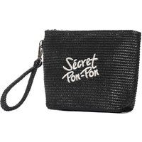 Geflochtene Handgelenktasche mit Logo