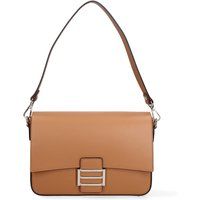 Rechteckige Leder-Schultertasche