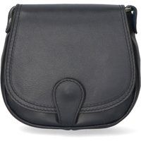 Klassische Leder-Umhängetasche im Sattel-Stil