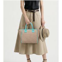 Strukturierter gewebter Sommer-Shopper