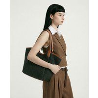 Geflochtener Shopper mit geflochtenen Henkeln