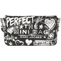 Mini-Tasche aus Leder mit Graffiti-Print
