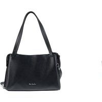 Strukturierte Lederschultertasche mit Narbung
