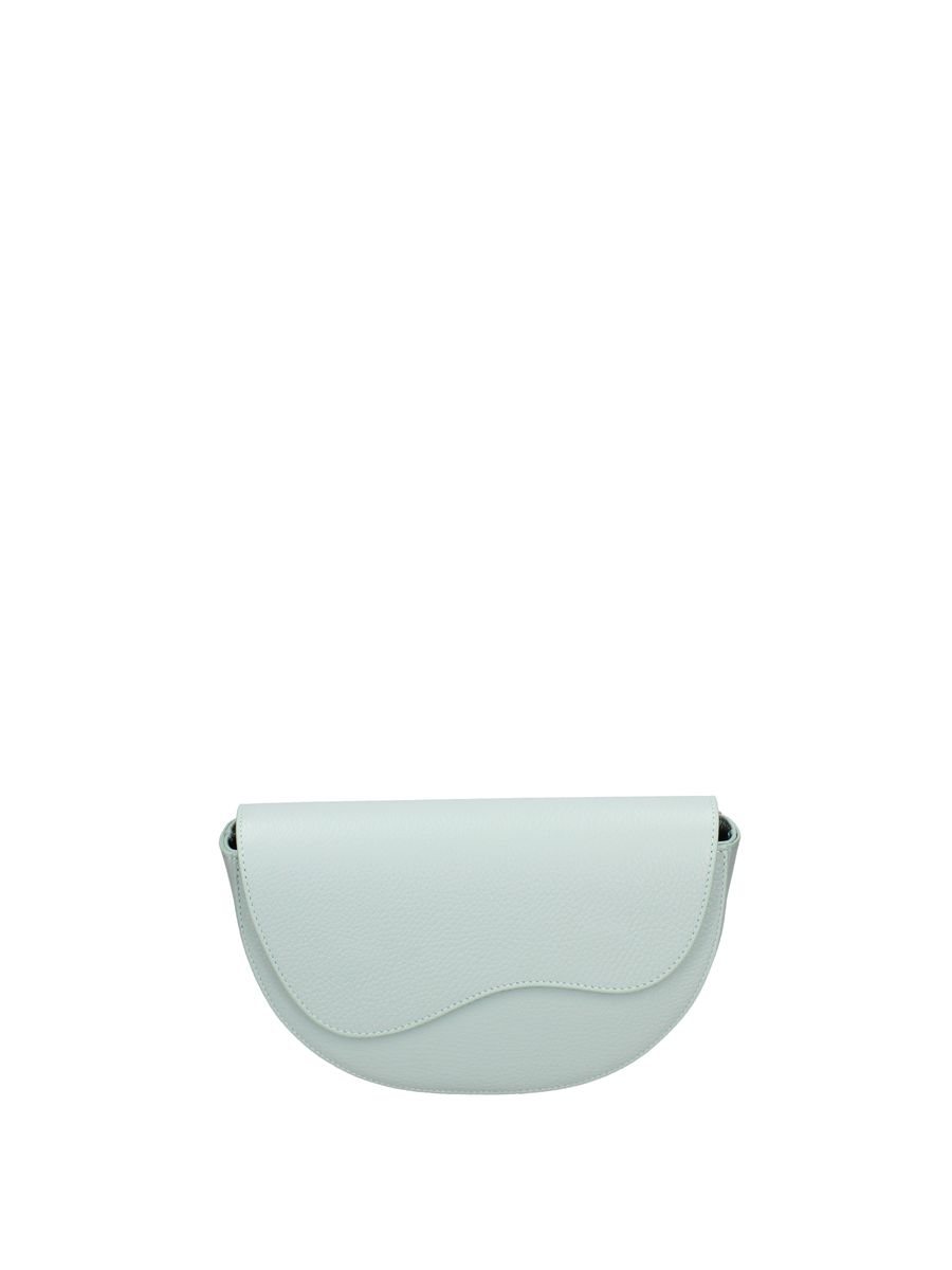 Minimalistische halbrunde Gürteltasche aus Leder