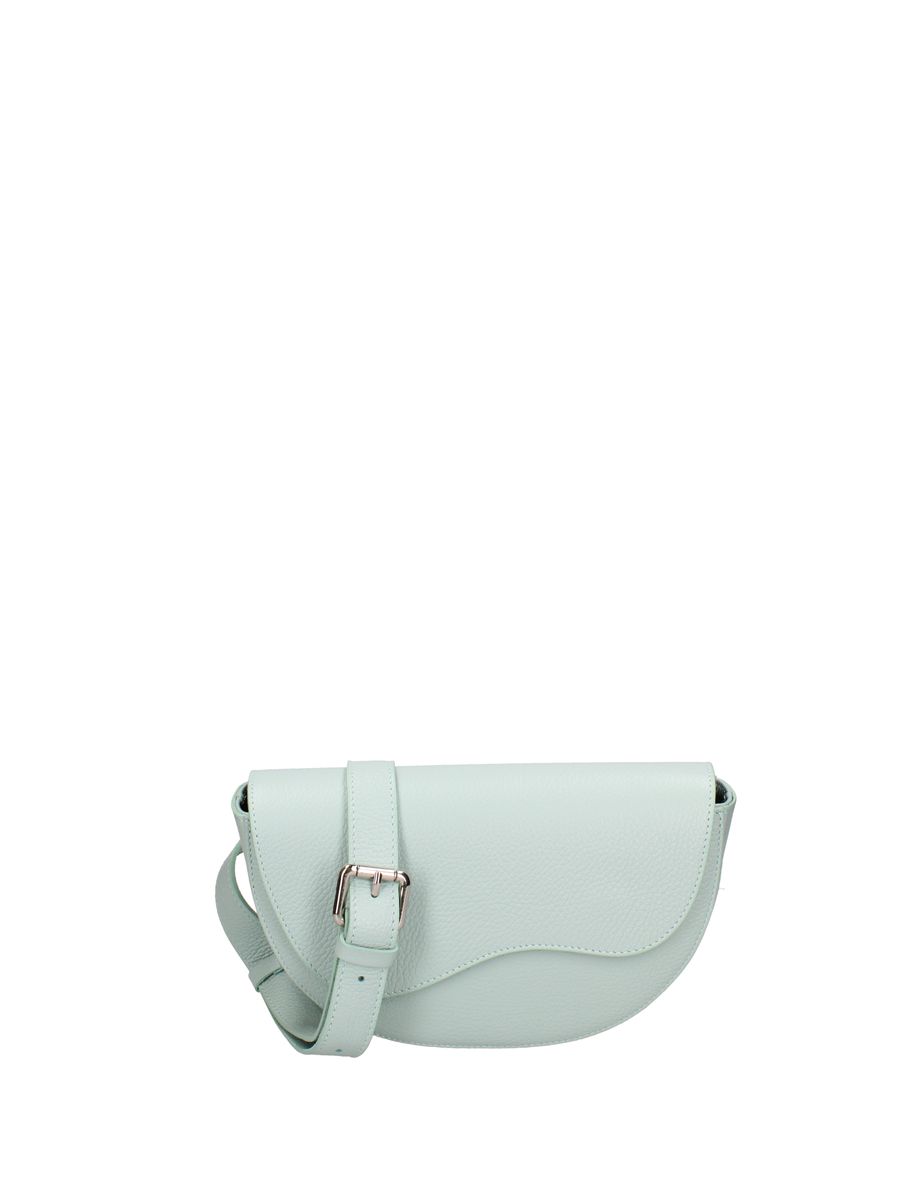 Minimalistische halbrunde Gürteltasche aus Leder