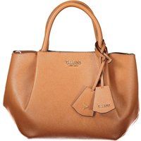 Strukturierte Henkeltasche mit Logo-Anhängern