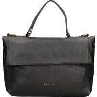 Strukturierte Leder-Handtasche mit Tragegriff