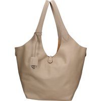 Minimalistischer Leder-Shopper mit Narbung
