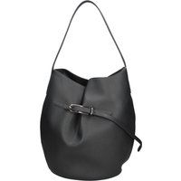 Schultertasche aus genarbtem Leder