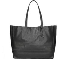 Großer Shopper aus genarbtem Leder